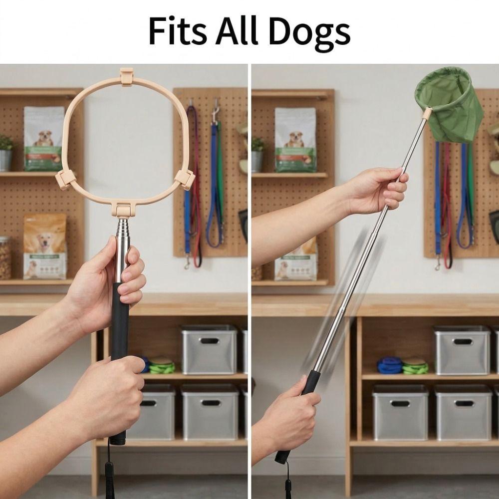 Foldable Pet Poop Scooper Non-Contact Portable Dog Walking Toilet Extendable Handle Dog Waste Picker Park Walks
