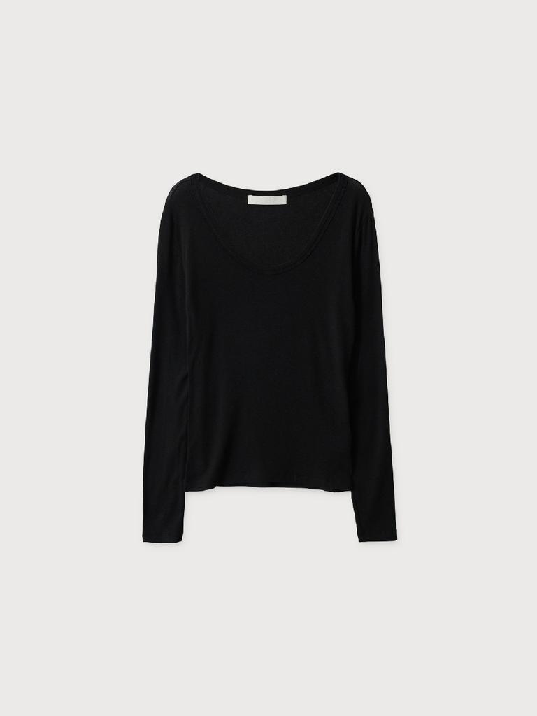 Aleukaig Rud U-Neck T-Shirt_Black