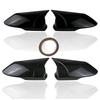 Car Rearview Side Mirror Cover For Hyundai Elantra 2021-2023 Wing Cap Exterior Sticker Door Back View Case Trim Carbon Fiber