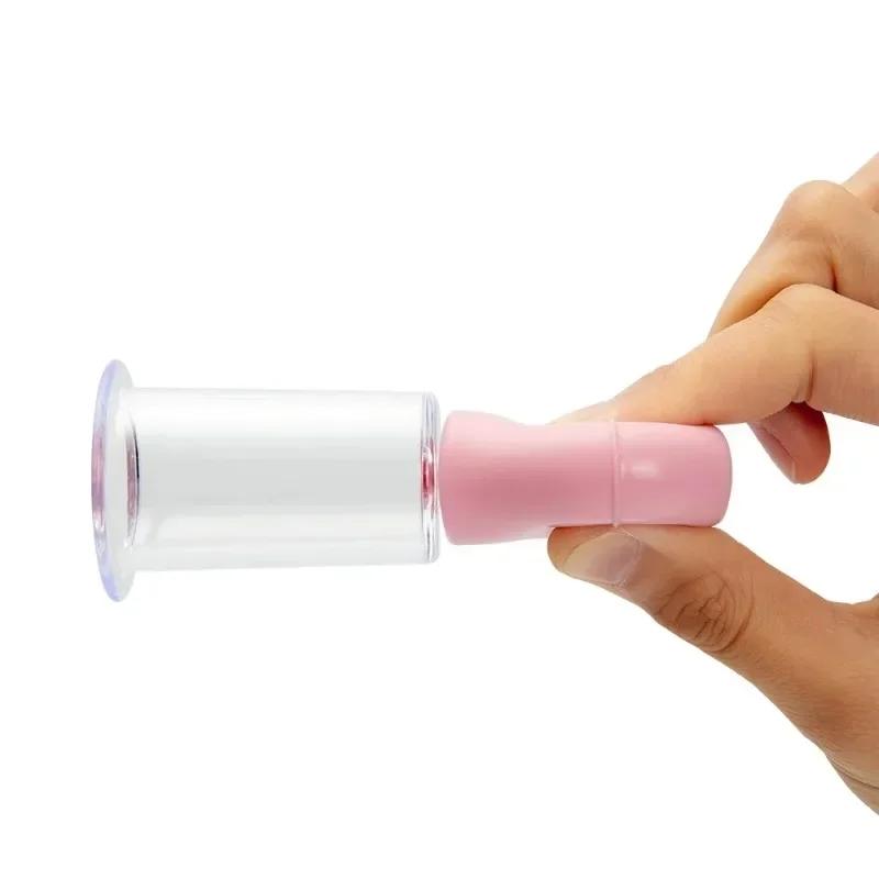 Facial Massage Cups Rubber Vacuum Cupping Skin Lifting Anti Cellulite Massager for Face Pvc Body Cups Skin Scraping Massage Jar