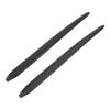 2PCS Front Bumper AntiScratch Strip Protector Corner Guard Rubber Carbon Fiber Color Universal for Car
