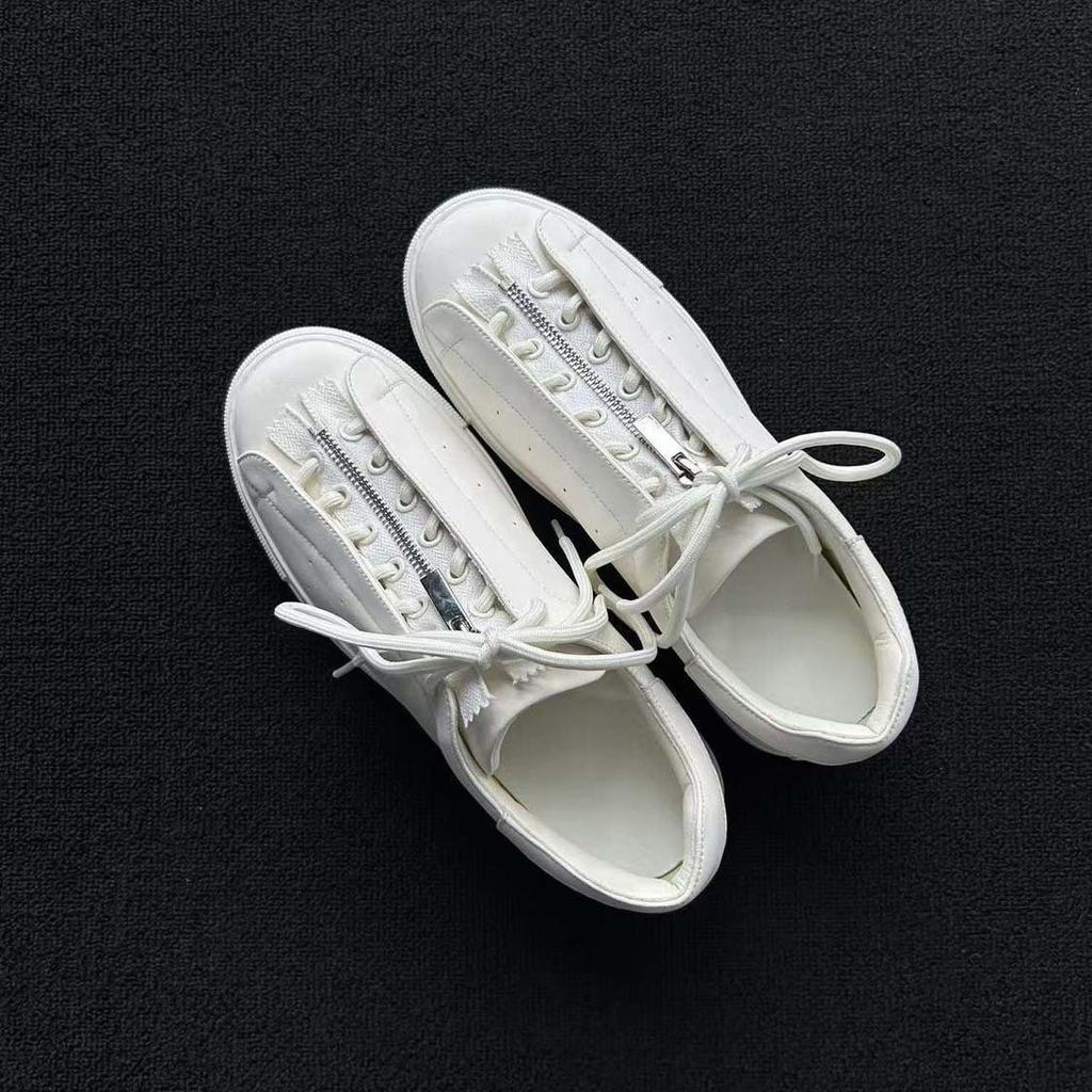 Academy Style Retro Leather Shoes Little White Shoes Couple Summer Round Head Sports Shoes Men'S And Women'S Trendy Commuter Casual Board Shoes