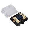 Fuse Holder Block 100A Fuses 1 In 2 Out W/LED Digital Voltage Display for Car Yacht Audio