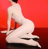 Unisex Glossy Lingerie Onesie Sheer Five Finger Gloves Full Bodystocking Sexy Transparent Oil Shiny Catsuit Crotchless Jumpsuit