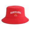 Cappello a secchiello unisex con stampa bandiera Barcellona Espaa Reversibile Retro Pescatore Cappellino unisex Disponibile in più colori retrò Protezione solare da esterno