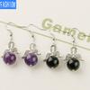 European and American Trinkets Natural Crystal Angel Wings European and American Earrings Autumn and Winter Kaai Female Earrings