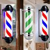 Barber Pole Rotating Light Salon LED Sign Wall Mounted Salon Light Waterproof Sturdy Barbershop Wall Hanging Salon Sign US Plug