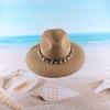 European and American Trendy Jazz Top Hat Women's Spring and Summer Versatile Sunshade Straw Hat New Bell-shaped Couple Sunscreen Beach Hat