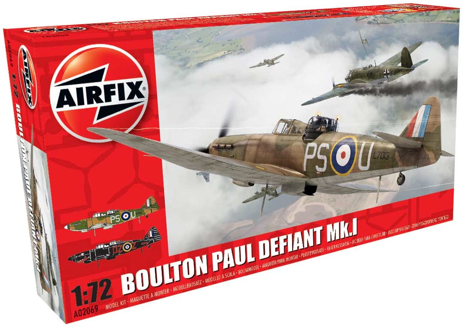

AIRFIX Boulton Paul Defiant Пластиковая модель 1/72 Mk.1