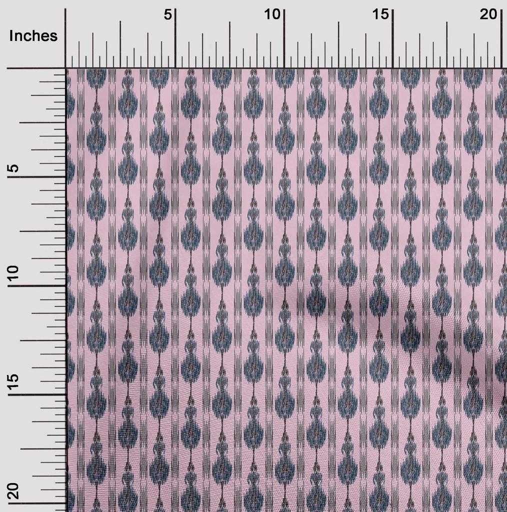 oneOone Cotton Flex Fabric Stripe Ikat Print Fabric By The Yard 40 Inch Wide
