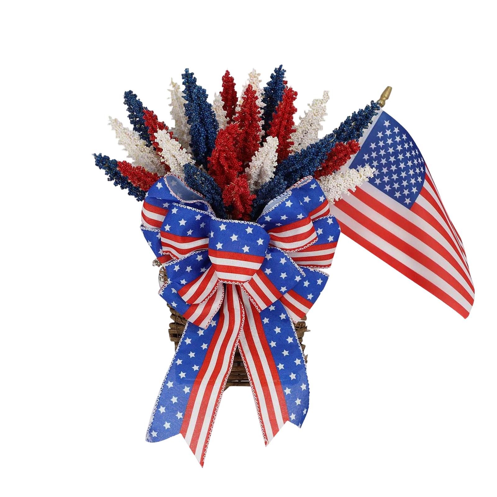 

Весенняя корзина с искусственными цветами Настенная подвесная корзина для дома на входную дверь Подвесной венок ONE SIZE красный