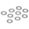 120Pcs Washer Flat Stainless Steel 4mm ID 7mm OD Accessory Set Kit for Maintenance