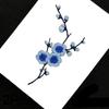 2Pcs Applique Patch DIY Plum Flower 17*8CM Iron Patches Clothing Embroidery For Dress Embroidered Appliques