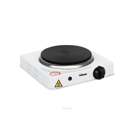 Tristar | Freistehende Tischkochplatte | KP-6185 | Anzahl der Kochplatten/Kochzonen 1 | Drehregler | Schwarz, Weiß | Elektrisch