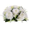 Fake Flower Ball Arrangement Simulated Rose Ball for Centerpiece Decoration Indoor Party Garden DIY Craft Lifelike Petals Fine