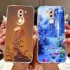 For Huawei Honor 6X BLN-AL10 Case Cute Cartoon Painting Soft Silicone TPU Cover For Honor 6X 6x BLN-L21 5.5" Popular Cats Shell