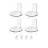 4lots Easy Assemble Acrylic Stands Simple Setups Smooth Surfaces For Quick Cleaning Home Office Use