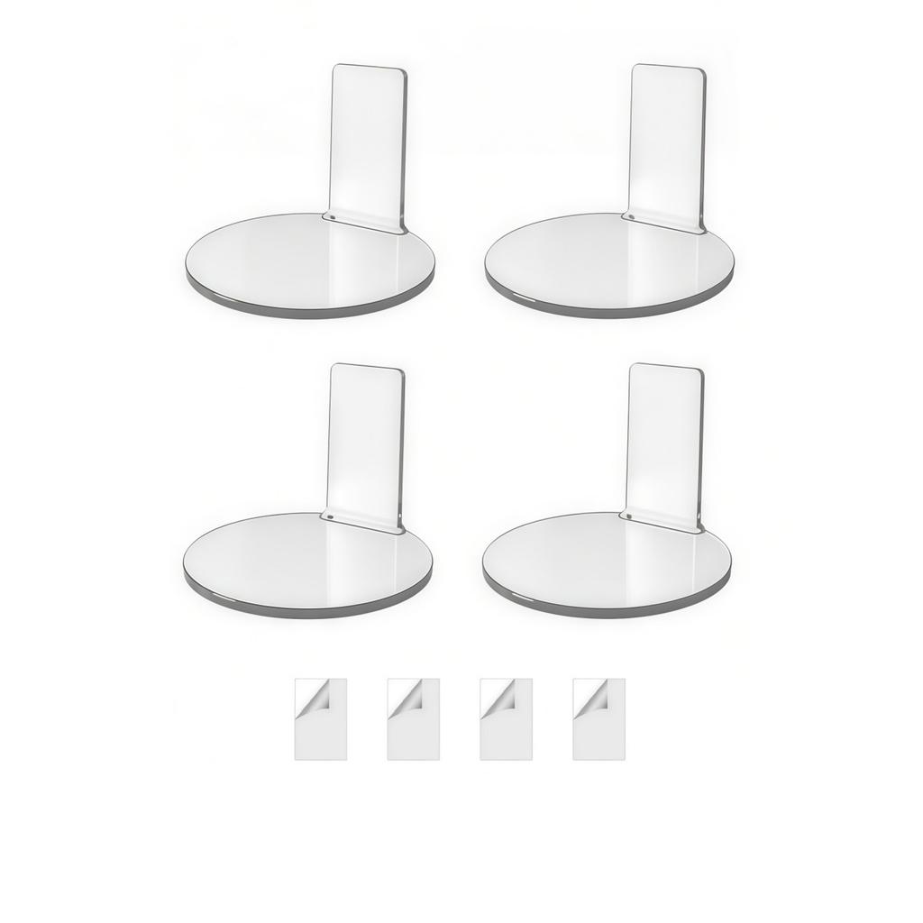 4lots Easy Assemble Acrylic Stands Simple Setups Smooth Surfaces For Quick Cleaning Home Office Use