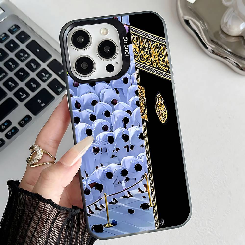 Holy mosque mecca Phone Case For iPhone 17,16,15,14,13,12,11,Pro,XS,Max,Plus,Mini,SE4,E Black Matte Shockproof Cover