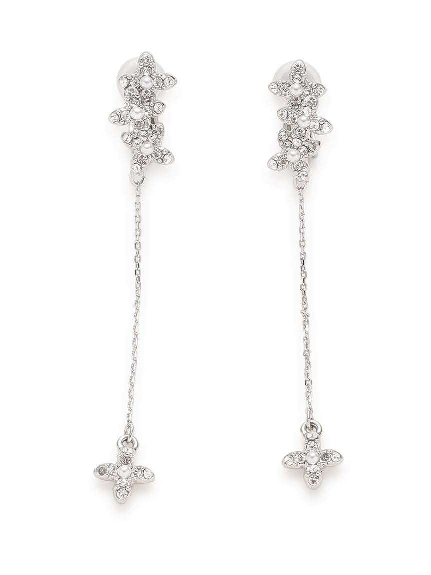 

Маленькие серьги-подвески с бусинами-цветочками CWGA252523SLVF