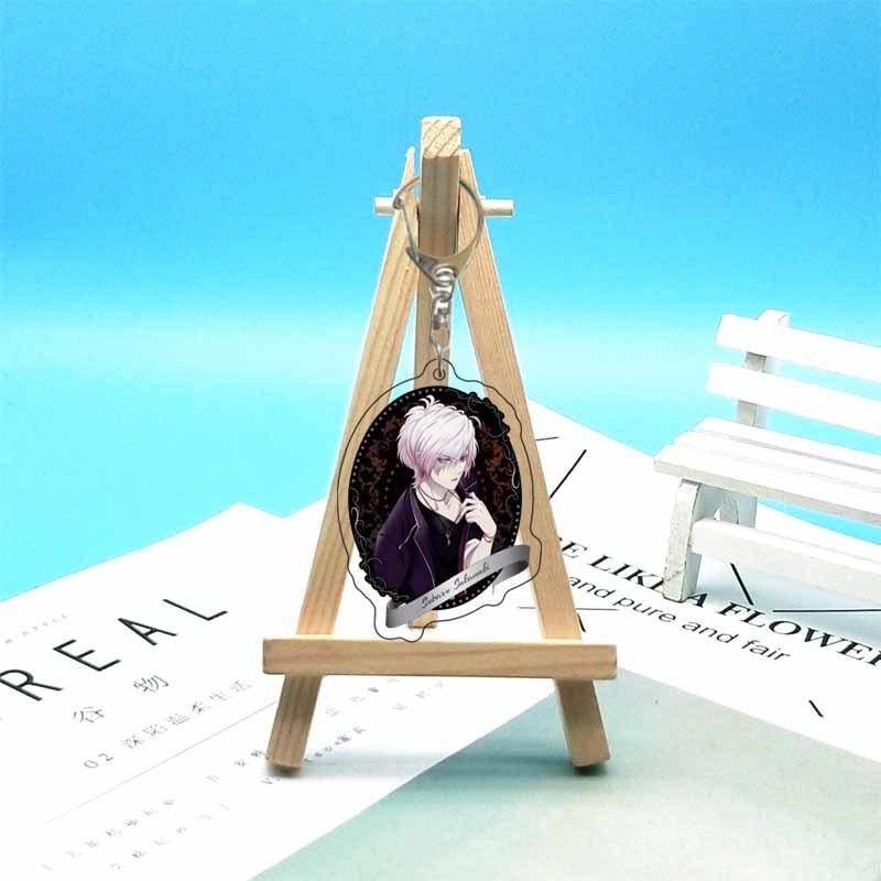 6cm Diabolik Lovers Anime Chaîne Acrylique Komori Yui Ririe Sakamaki Ayato Mukami Cosplay Chaînes Acryliques Pendentif Sac Décoration 6 cm white