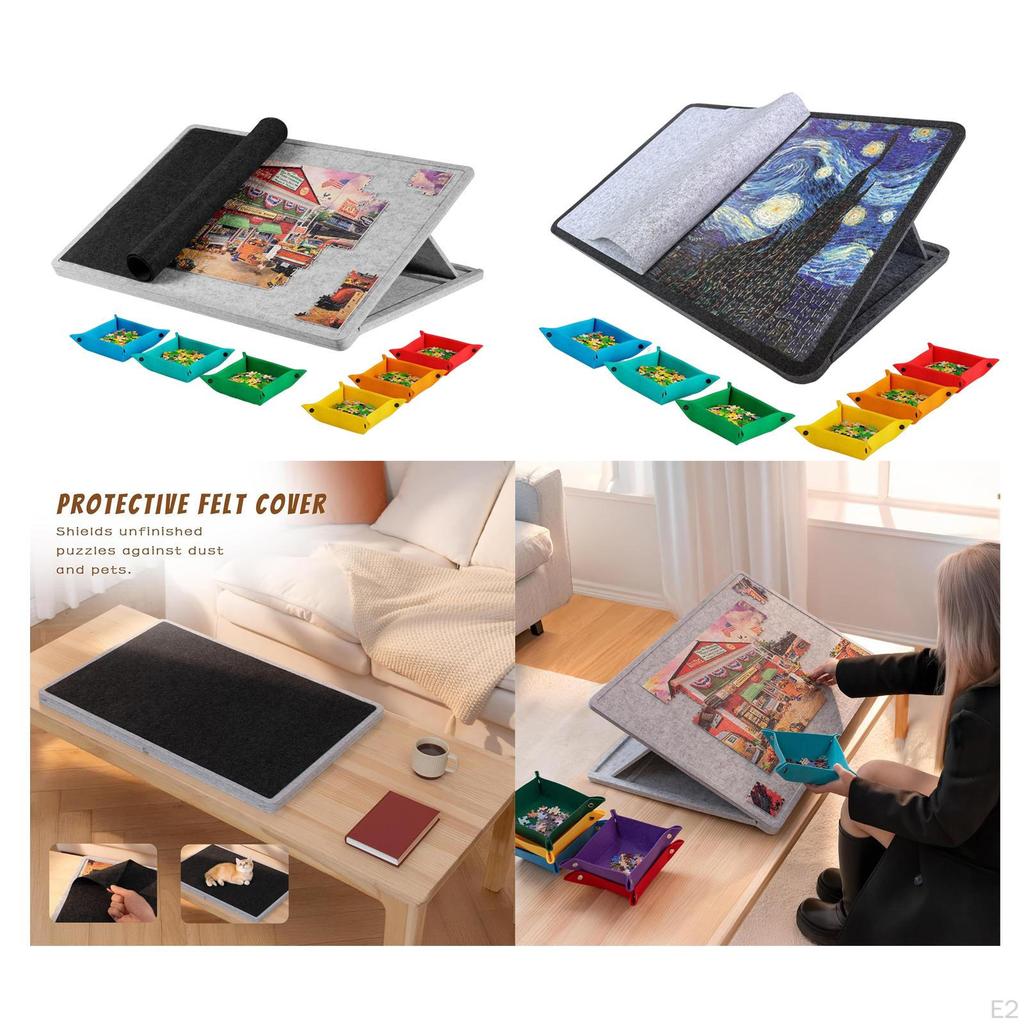 Kippbares Puzzlebrett Plateau-Tisch mit Ständer für Versammlungen zu Hause