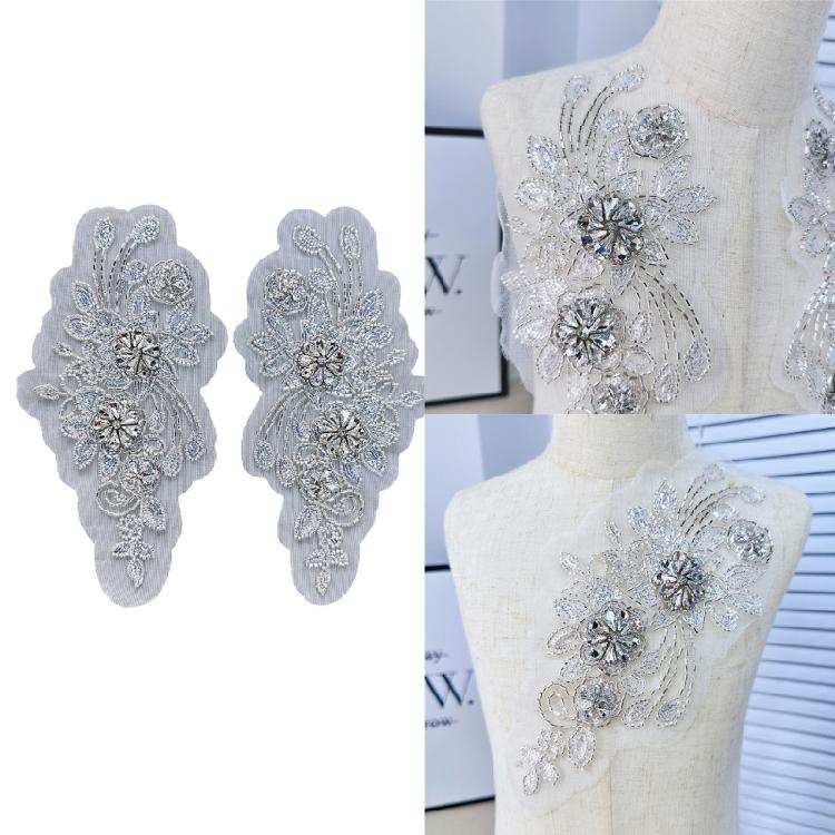 Coudre des Strass Élégants pour Applications de Robe Patchs Dorsaux pour Couture de Vêtements