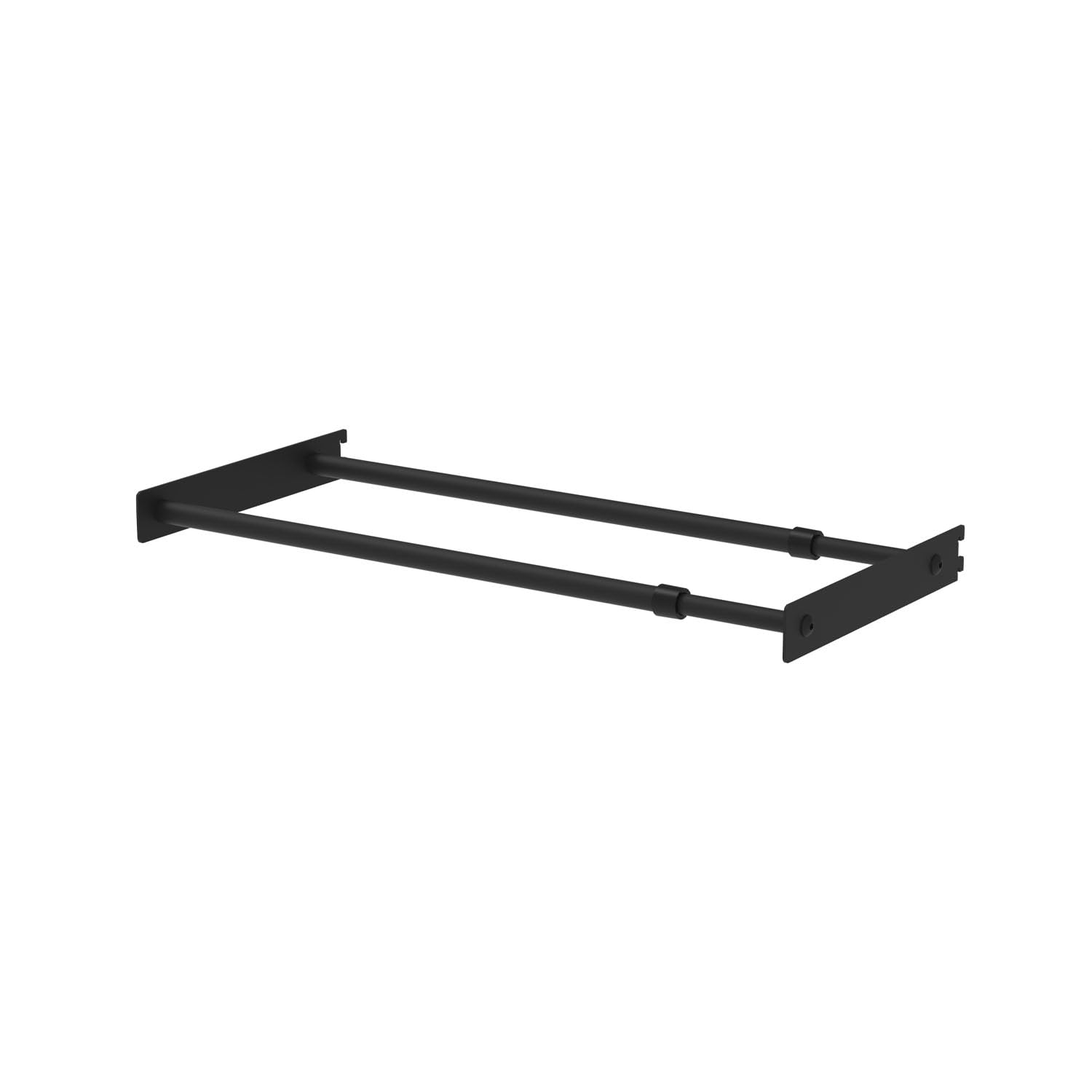 

Heian Shindo Kogyo LABRICO 500mm Iron Shelf Bracket, Extendable Hanger, 50-70cm Wide, Compatible with Shelf Rails, Matte Black, IXK-536