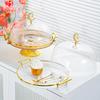 Fruit Shop Try Tray Nice with Lid Fruit Tray Lid Cake Cake Dessert Display Tray with Transparent Lid for Home Durable