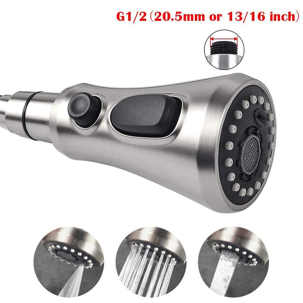 1PCKitchen Pull Out Faucet Sprayer Nozzle Sprayer ABS Durable Water Saving Shower Spray Head Bathroom Basin Sink Tap Replacement