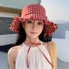 Stylish Unisex Wide Brims Sun Hat With Classical Checkered Pattern Fisherman Hat For Outdoor Activity And Daily Wear