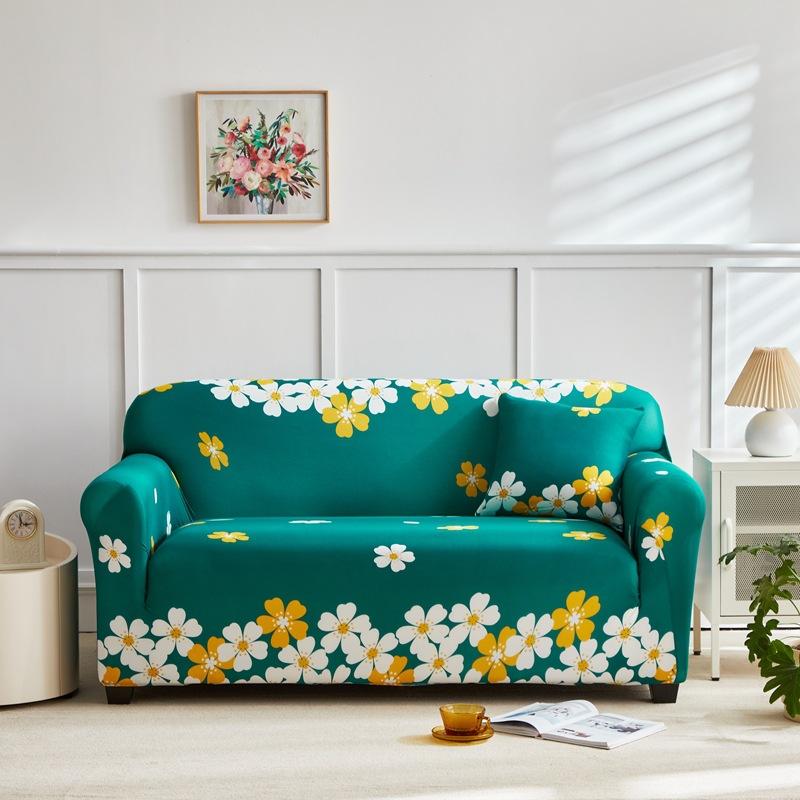 Anti Slip and Dust Proof Fabric Sofa Cover Cloth Ins Wind Elastic Sofa Cover Sofa Towel All Inclusive for All Seasons