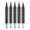 Glitter Acrylic Dualtip Metallic Brush Pens Waterproof Quickdry And Nonfading