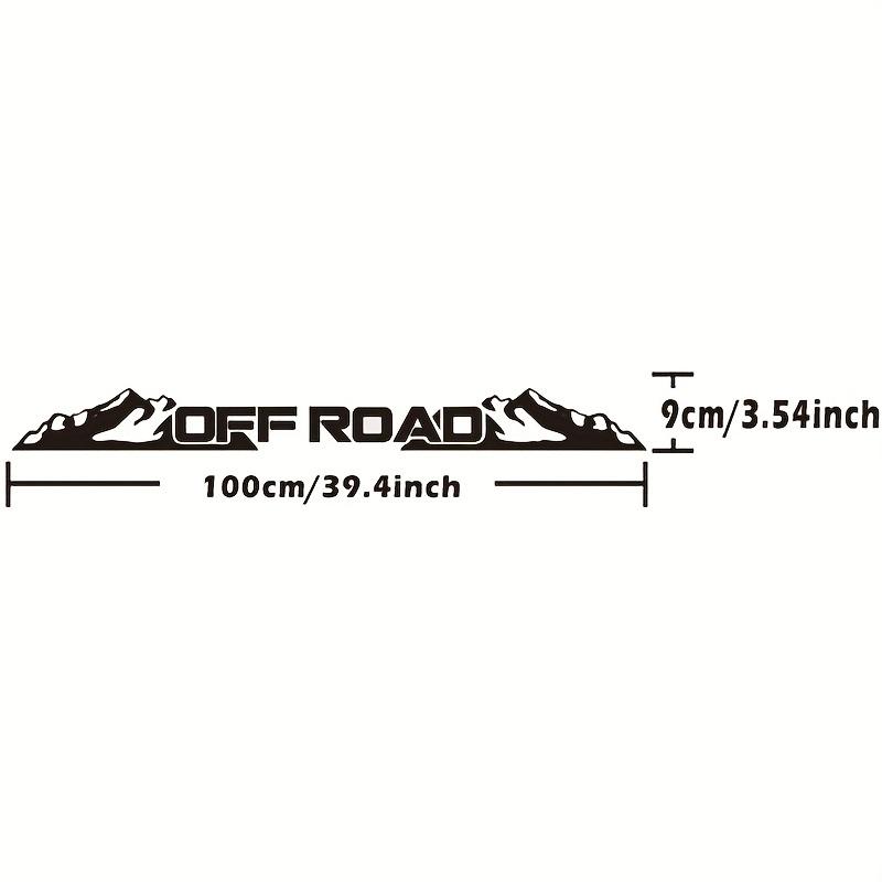 Water-Repellent Off-Road 4X4 Sunscreen Front And Rear Windshield Car Decals Off Road Windscreen Banner Decal Window Sticker