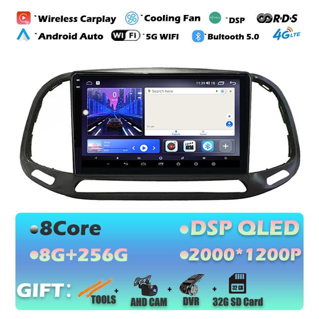 9'' For Fiat Doblo 2015 - 2020 DSP RDS Car Radio Android 14 GPS Navigation Auto Stereo Wifi Bluetooth Multimedia Player