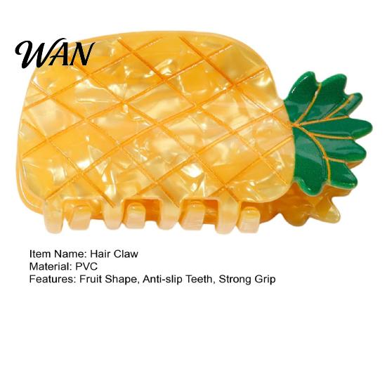 Fruit Design Hair Accessory Claw Back Head Shower Clip Medium Multi-color Size Shark Non-slip Versatile