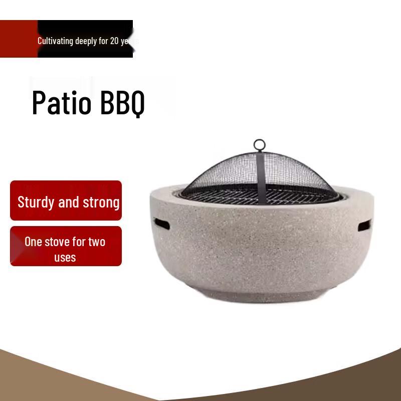 Beifu Outdoor Charcoal Tea & BBQ Fire Pit Set