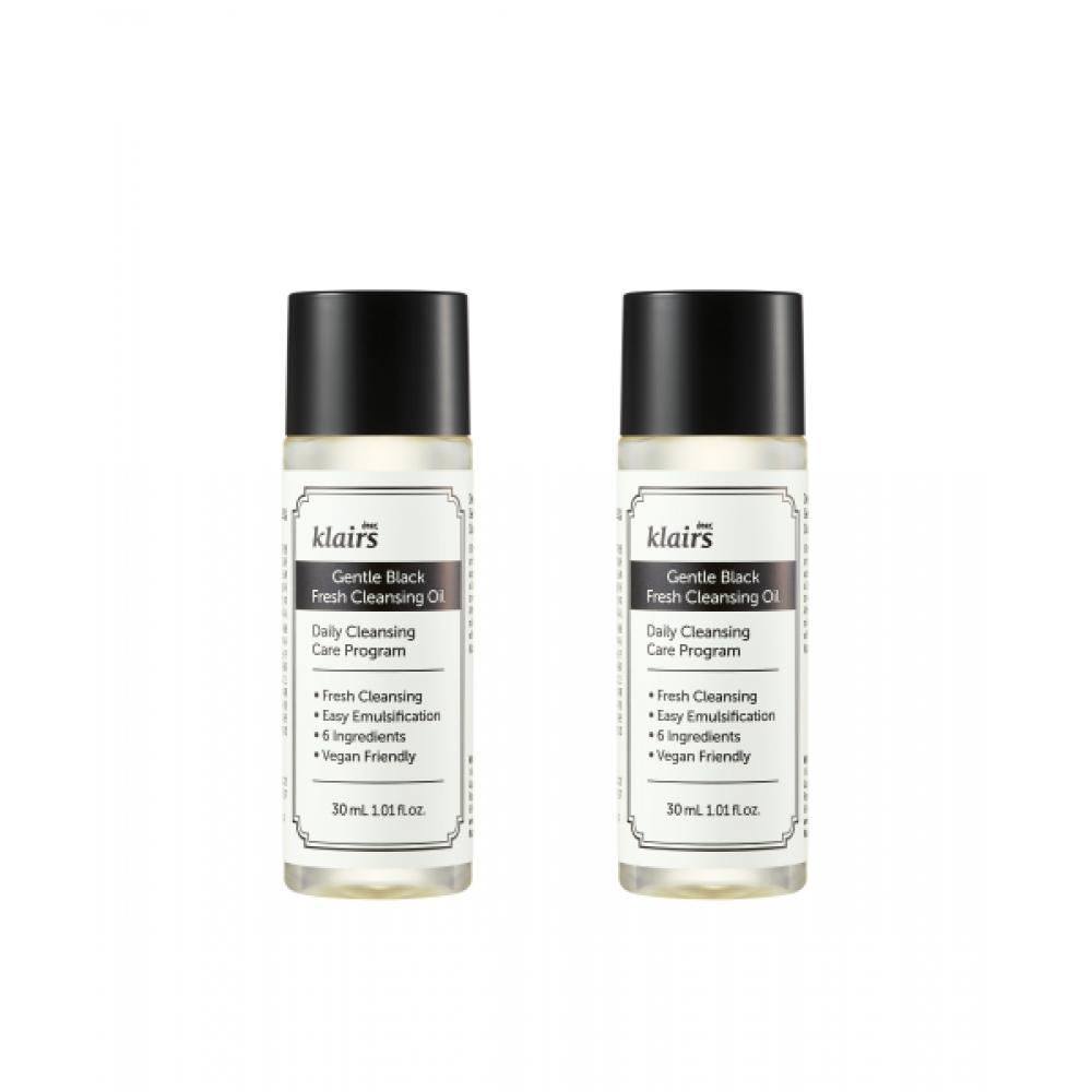 Klairs [2pack] Gentle Black Fresh Cleansing Oil 30ml+Gentle Black Fresh Cleansing Oil 30ml NONE