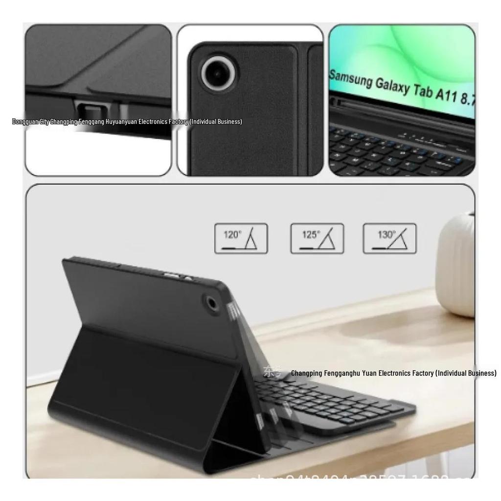 Samsung Galaxy Tab A11 Protective Case with Bluetooth Keyboard & Pen Slot, 8.7-Inch (SM-X135)