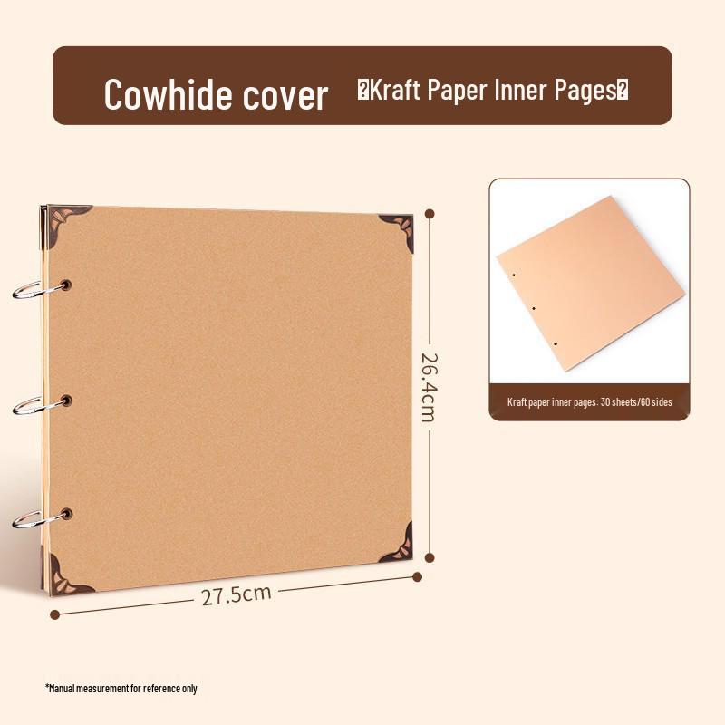 Acrylic DIY Photo Album: Handmade Memory Journal with Creative Graffiti and Loose-Leaf Design