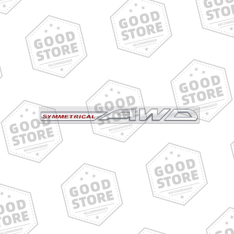 Metal Car Body SYMMETRICAL AWD Badge 3D Emblem Rear Trunk Sticker For Subaru Outback WRX BRZ Forester Impreza XV Legacy Decal qq2