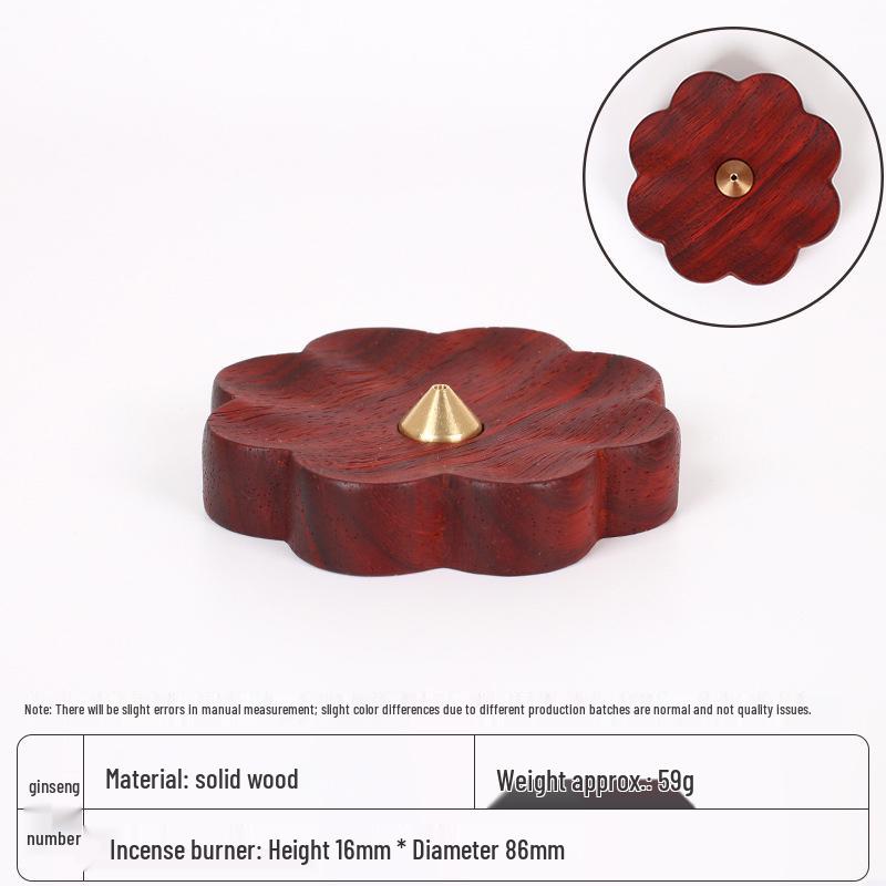 Solid Wood Incense Burner for Sandalwood & Agarwood - Zen Tea Ceremony Holder
