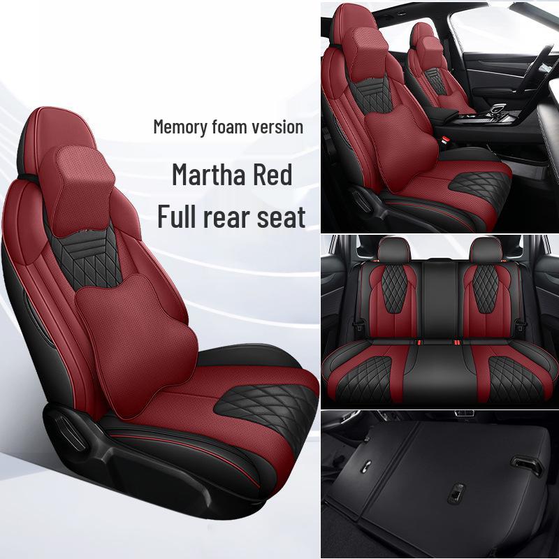 Boyue COOL All-Season Full Leather Car Seat Cover for Five-Seater Models