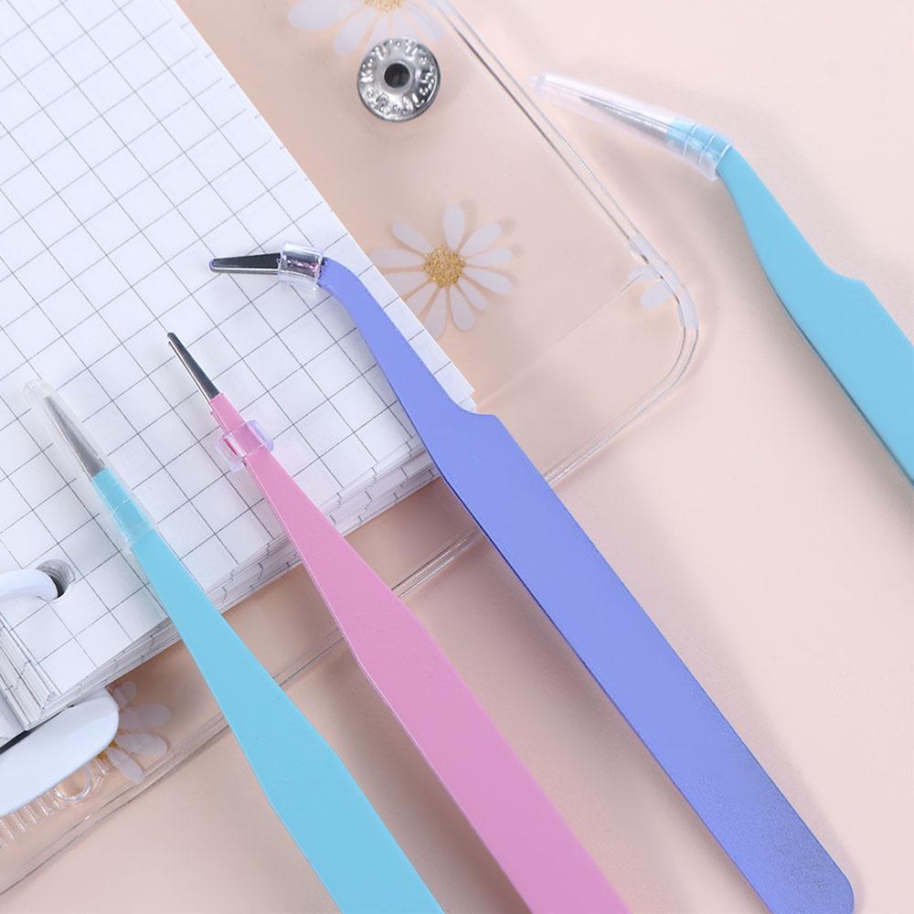 Tool Journal Accessorise Picking Tool Stainless Steel Nail Tweezers Tweezers Nipper Macaron Color