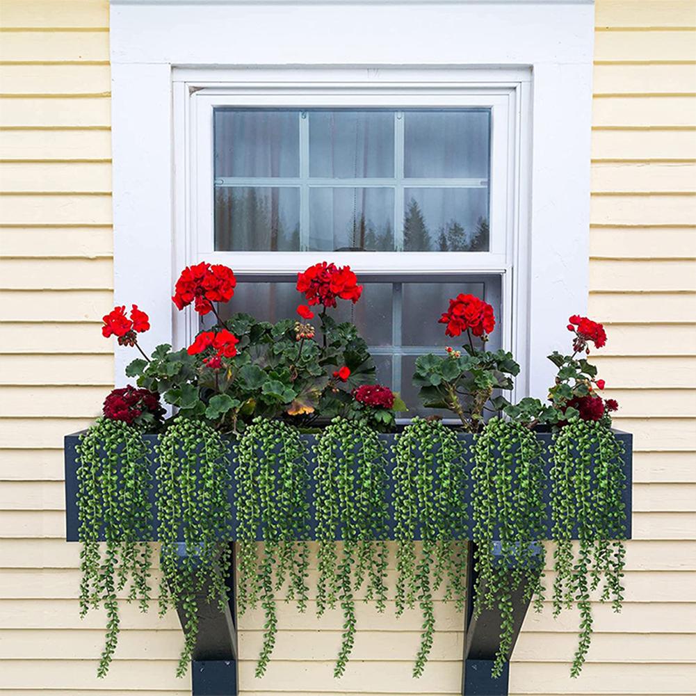 Artificial Plant Vine Plastic Artificial Succulent Hanging Plant For Home Bookshelves Party Wedding