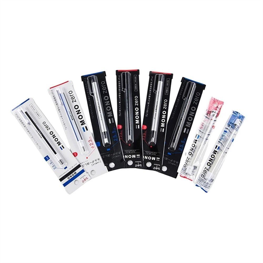 High Precision Mechanical Eraser Press Type Pencil Eraser Pen Shape Rubber Manga Highlight