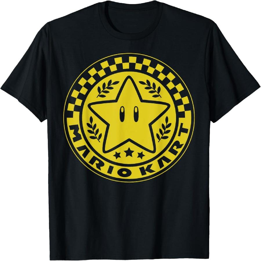 Nintendo Mario Kart Star Cup Emblem Graphic T-Shirt T-Shirt S