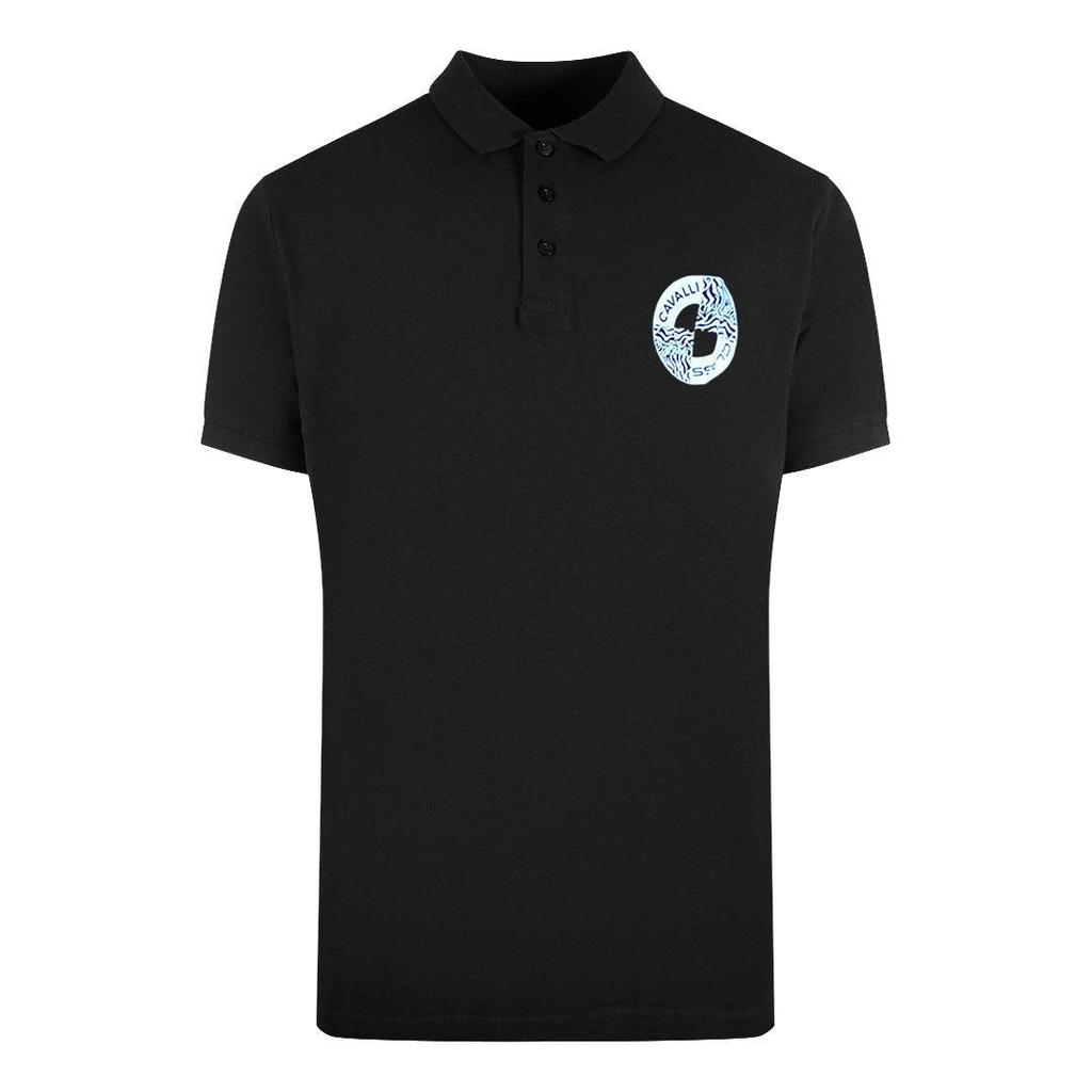 Cavalli Class Men's Circle Logo Polo Shirt