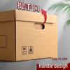 Heavy-Duty Foldable Corrugated Archive Storage Boxes