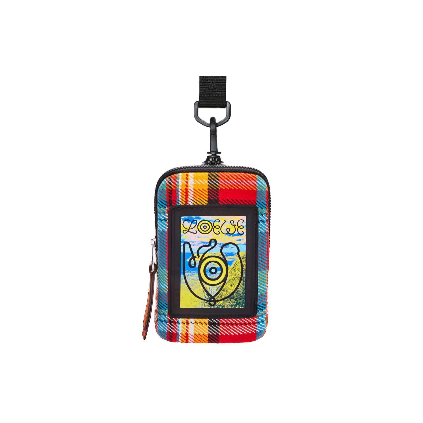 

Loewe Brand Pattern Printed Multi-Functional Zipper Cotton Canvas Bag Necklace Wallet Men Bags Multi-Color C664474X01-9990 Basic Set (Bag+Dust Bag)
